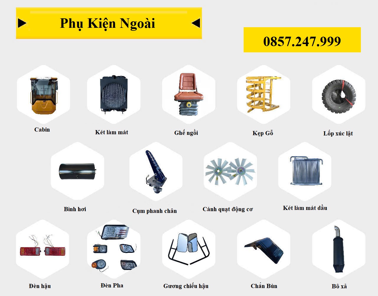 Chúng tôi chuyên cung cấp các phụ kiện phụ tùng máy xúc lật trung quốc chính hãng chất lượng cao